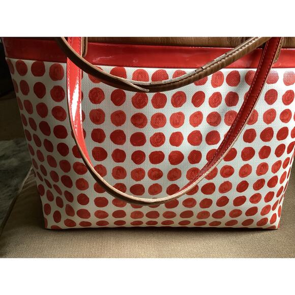 Vintage Coach Painted Dot Tote & Matching Wallet Unique - Picture 5 of 12